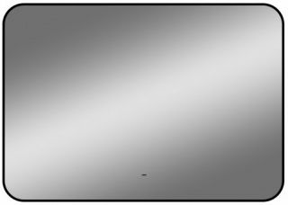 Зеркало с подсветкой Continent Torry ЗЛП1528 с бесконтактным сенсором 100x70см чёрный